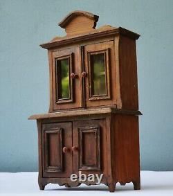 1900 Pine Hutch for Dollhouse Miniature Made in Early 20th century
