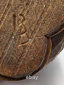 1936 Bengt Brask Sweden Signed Hand Carved Wood Troll & Pipe