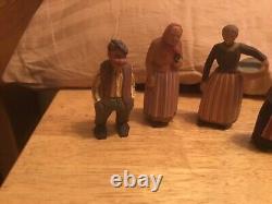 5 Huggler Wyss Carved wood figurines