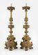 A Pair Of Early 18th Century Style Wood And Plaster Italian Candelabras