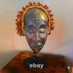 African Tribal Chokwe Mask Pwo mask. Chokwe, early 20th century. Wood, fibers