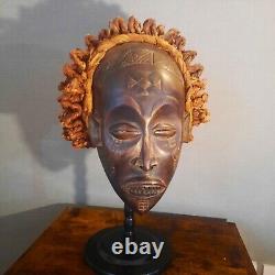 African Tribal Chokwe Mask Pwo mask. Chokwe, early 20th century. Wood, fibers