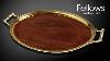 An Early 20th Century 18ct Gold Mounted Tiffany U0026 Co Wooden Tray