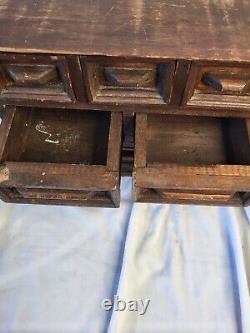 An Very Unusual Early 19th Century Chest of Drawers Design Tea Caddy jewelry box