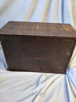An Very Unusual Early 19th Century Chest of Drawers Design Tea Caddy jewelry box