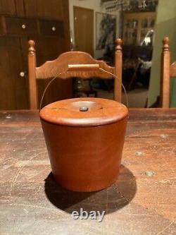 Antique 19th Early 20th Century Signed Murdock & Co. Small Wood Berry Bucket