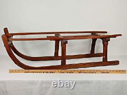 Antique 19th Early 20th Century Wood Sled Sleigh Amish Beautiful Display Item