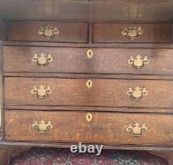 Antique EARLY 19th CENTURY SECRETARY DESK Solid Wood Drawers Good Condition