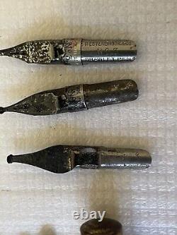 Antique Early 1900 Century, Writers Traveling Desk WithInk, Pen, Heads. 13x9x5