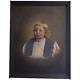 Antique Oil Painting Portrait Of Edwardian Boy Signed E. W. Strack