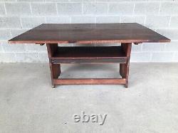 Antique Primitive Federal Early 19th Century 57x 42 Dining-tilt Top Table