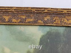 Antique Wood Framed Landscape Picture Early 20th Century FRIED's Art/Gift Shop
