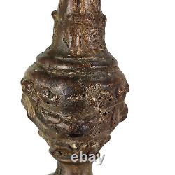 Baroque Altar Candlestick Wood Composite Iron Architecture Early 20th C