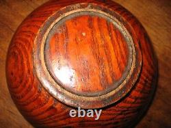 Chinese Antique Turned Wood Box Early 19th Century