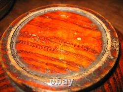 Chinese Antique Turned Wood Box Early 19th Century