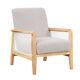 Eat 3.10mid-century Armchair Rattan Mesh Upholstered Accent Chair Teddy Short