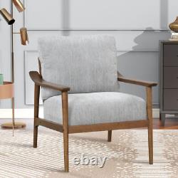 EAT 3.17Mid Century Modern Chair with Solid Wood Frame Arm Chair with