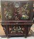 Early 19th Century Antique Chinese Trunk & Chest With Hand Painted Birds & Flowers