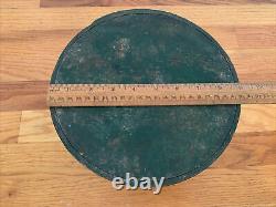 Early 19th Century Dry Surface Green Painted Measure, 9 Across By 5 1/4 Tall