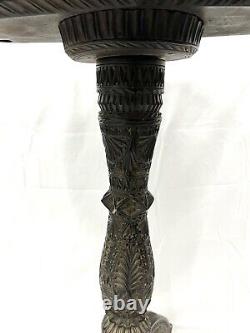 Early 19th Century Hand Carved, Finely Detailed Tripod Table