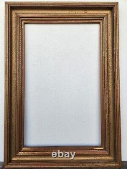 Early 20th Century Antique Frame Wide with Distressed Roman Gilding Fits 18 x 29