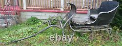 Early 20th Century G. N French & Son Bellows Falls, VT Spring Cutter Sleigh