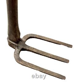Early 20th Century Meiji Japanese Fireman's tool wood Handle Iron