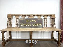 Early 20th Century, Painted Boys School Outfits Sign on Board