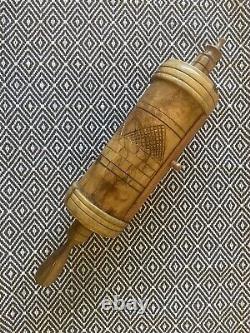 Early 20th century Olive Wood Ester Scroll Case