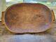 Early Antique Primitive Hand Carved Wooden Bread Dough Bowl Trencher Centerpiece