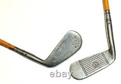 Early Century Set Matched St. Clair Golf Clubs Post 1924 Faux Wood & Bag Mashie