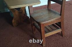 Early century wooden school desk, great condition