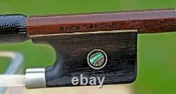 Fine Pernambuco Early 20th century Old German Violin Bow after L. Bausch