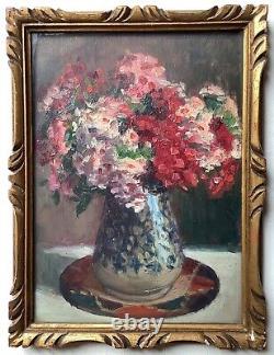 French Impressionism Bouquet of Flowers in a vase Oil Painting