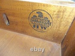 HTF Vintage Mid Century Heywood Wakefield Coffee Table Cinnamon Early American