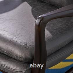 Haddie Mid Century Modern Fabric Club Chair