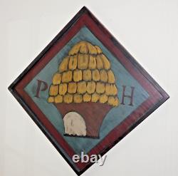 Large Hand Painted Kathy Graybill Williamsburg Trade Sign Peter Hay Shop