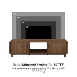 Mid Century Wood TV Stand Cabinet Entertainment Console