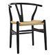 Modway Amish Mid-century Wood Kitchen And Dining Room Chair In Black