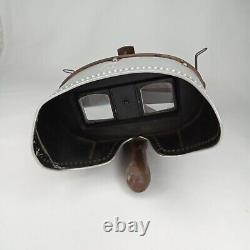 Monarch Wood & Metal Stereoscope Viewer With 63 Stereoview Cards