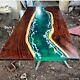 Ocean Resin Epoxy River Dining Center Side Coffee Table Top Handmade Interiors