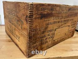 Old Overholt Broad Ford, Pennsylvania Whiskey Dovetail Wooden Prohibition Box