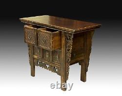 Oriental Commode, Wood and Metal, circa Early 20th Century