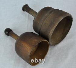 Pair of antique primitive 18th/ Early 19th Century wooden butter (BI#MK/180711)