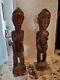 Rare Early 20th Century Pair Of African Carved Wood Fettish Figures