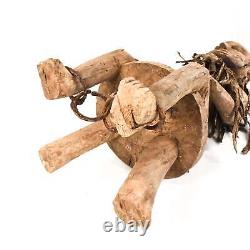 Seated Fon Fetish Wood Figure Early 20th Century Nigeria