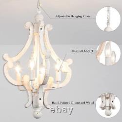 Shabby Chic Chandelier Rustic Antique Farmhouse Light Fixture French Country Bar