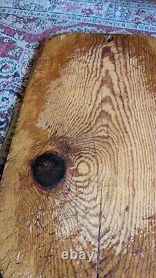 Sweet Antique Early Primitive Worn Pine Wood Cutting Board 19 Patina