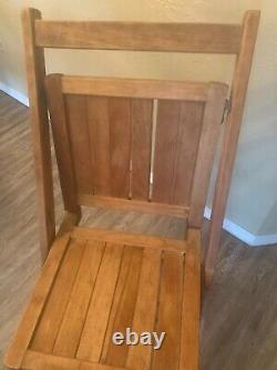 Vintage Early 20th Century Ant Solid Hardwood Folding Chair Rare find