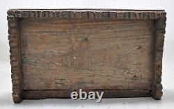 Vintage Wooden Wall Hanging Small Shelf Original Old Hand Crafted Carved